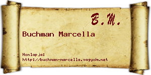 Buchman Marcella névjegykártya